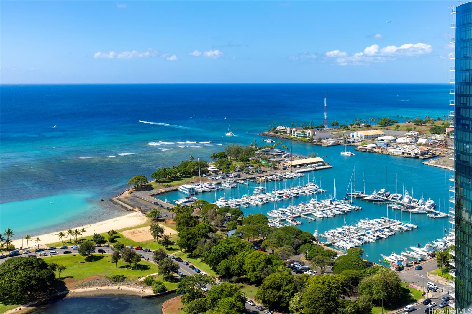 1108 Auahi Street, Unit 3300 Honolulu, HI 96814 - Photo 10 of 25 a view of a city with lots of trees