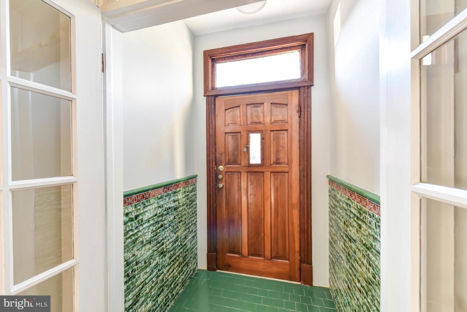 110 13th Street Southeast Washington, DC 20003 - Photo 2 of 58 Lovely original wall tile in entry vestibule