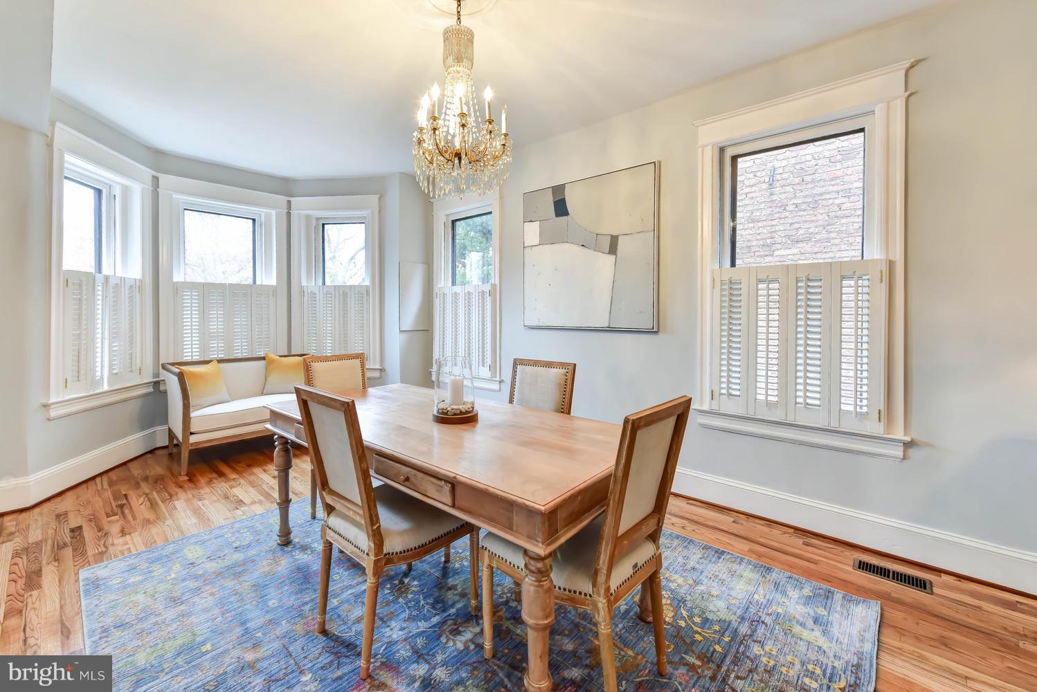 110 13th Street Southeast Washington, DC 20003 - Photo 10 of 58 Bright, banquet-size dining room w/bay at Park