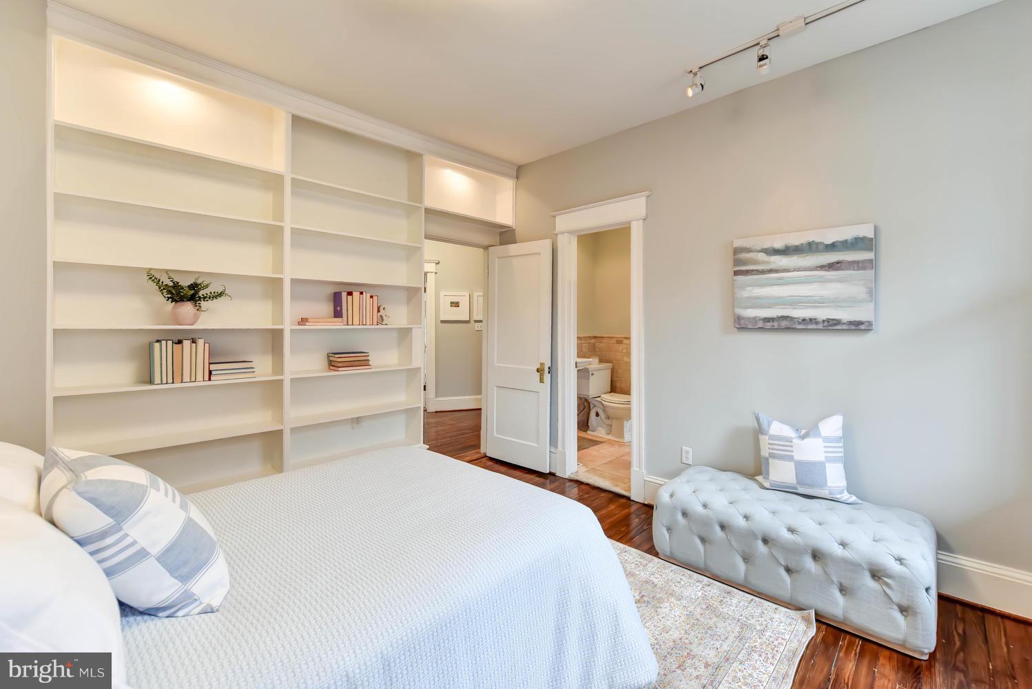 110 13th Street Southeast Washington, DC 20003 - Photo 34 of 58 BR3 w/built-in bookcases, entry to shared bath
