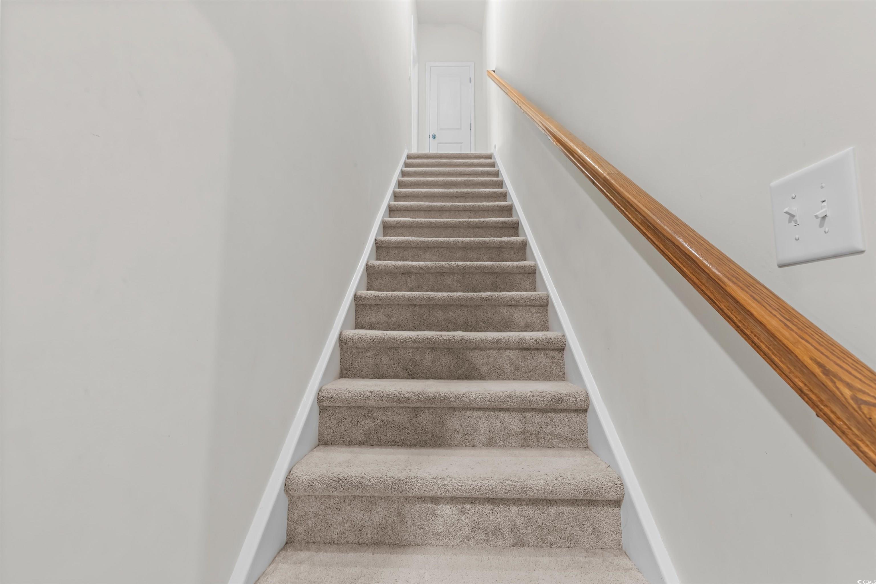 1176 HARBISON Circle Myrtle Beach, SC 29579 - Photo 28 of 40 Stairs with carpet floors and baseboards