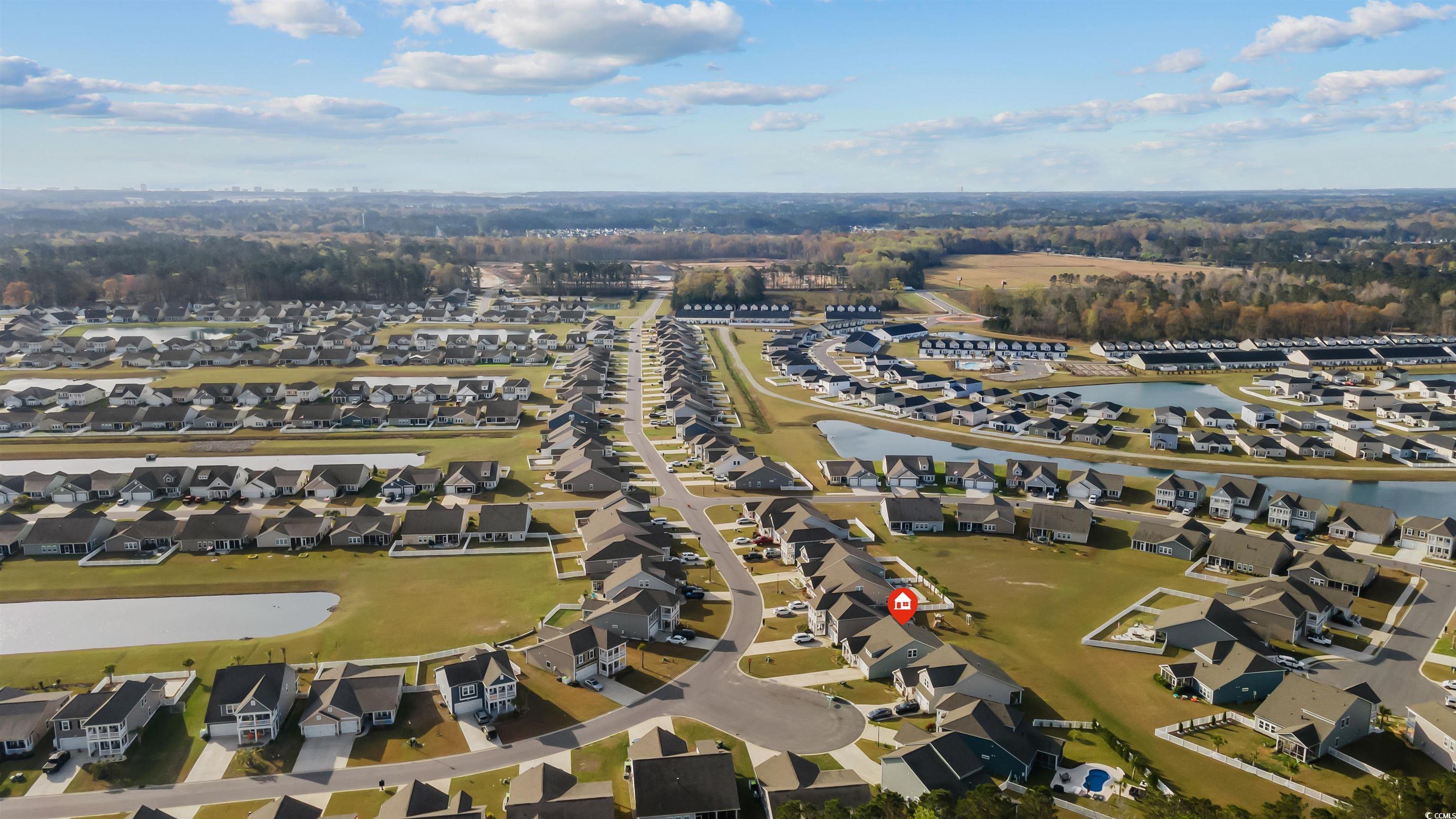 1176 HARBISON Circle Myrtle Beach, SC 29579 - Photo 38 of 40 Aerial view featuring a residential view and a water view
