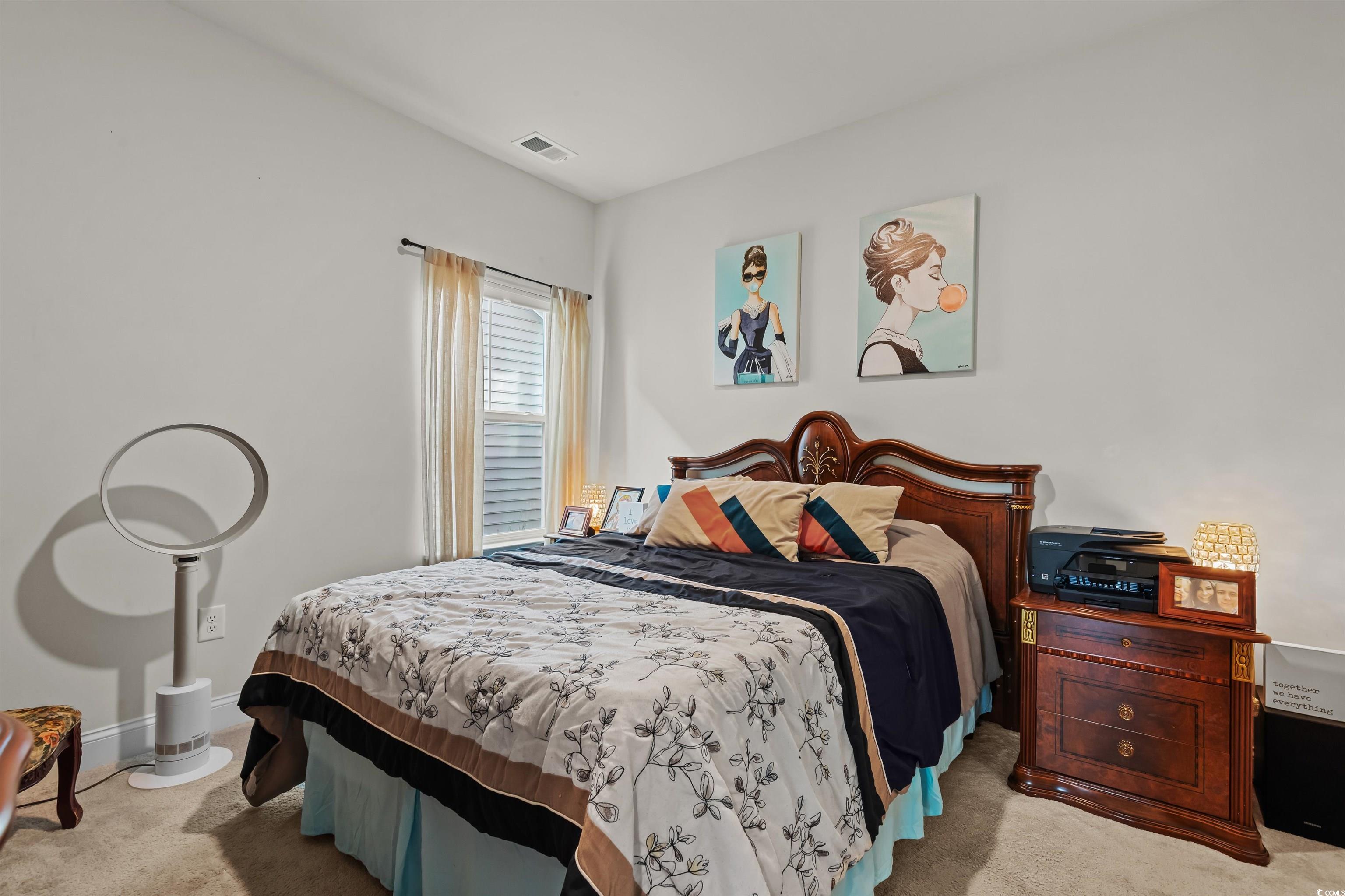 1176 HARBISON Circle Myrtle Beach, SC 29579 - Photo 6 of 40 Bedroom featuring baseboards, visible vents, and carpet