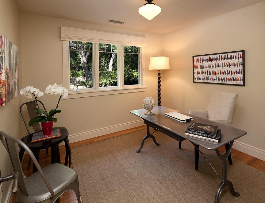 709 Park Lane Montecito, CA 93108 - Photo 12 of 12 a view of a workspace with furniture and a window