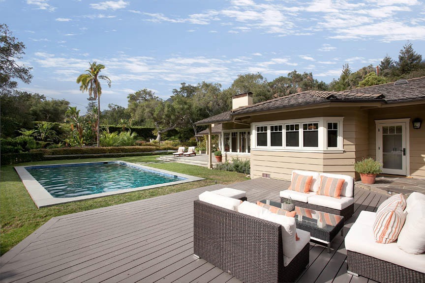 709 Park Lane Montecito, CA 93108 - Photo 3 of 12 a view of a house with backyard