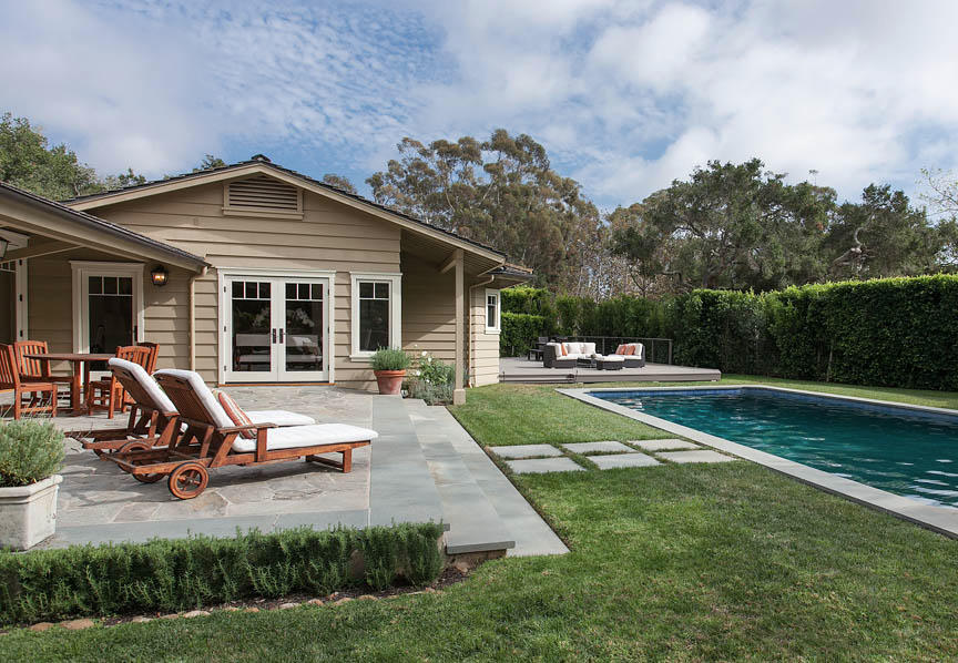 709 Park Lane Montecito, CA 93108 - Photo 4 of 12 a house view with swimming pool and garden