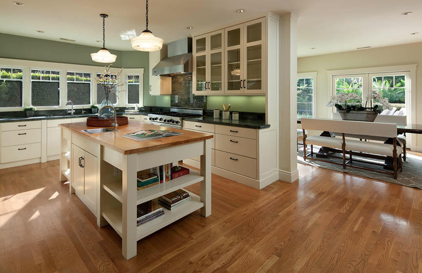 709 Park Lane Montecito, CA 93108 - Photo 8 of 12 a large white kitchen with a large island in the center