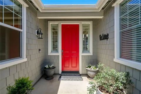 a view of a entryway door of the house