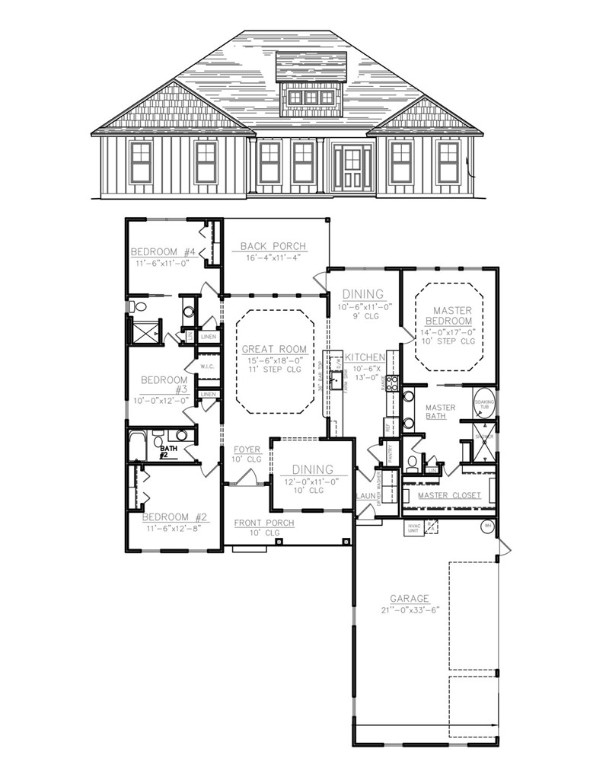 109 Branch Creek Road Woodbine, GA 31569 - Photo 40 of 40 Rendering & Floor-plan