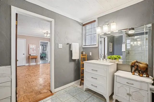 a very nice looking room with a large window