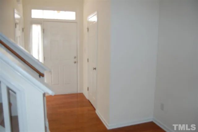 a view of hallway with stairs