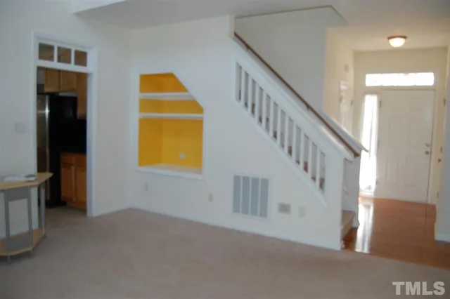 a view of an entryway with staircase