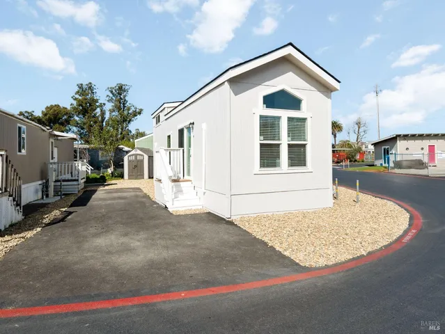 a view of a house with a outdoor space