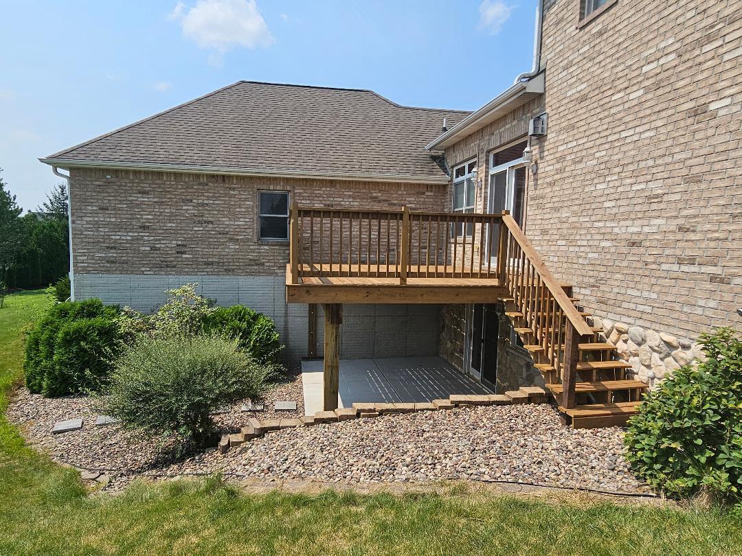145 Victoria Circle Union Grove, WI 53182 - Photo 67 of 68 Oversized Deck over Concrete Patio