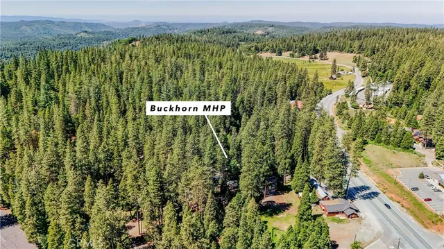 a view of a city and mountain view