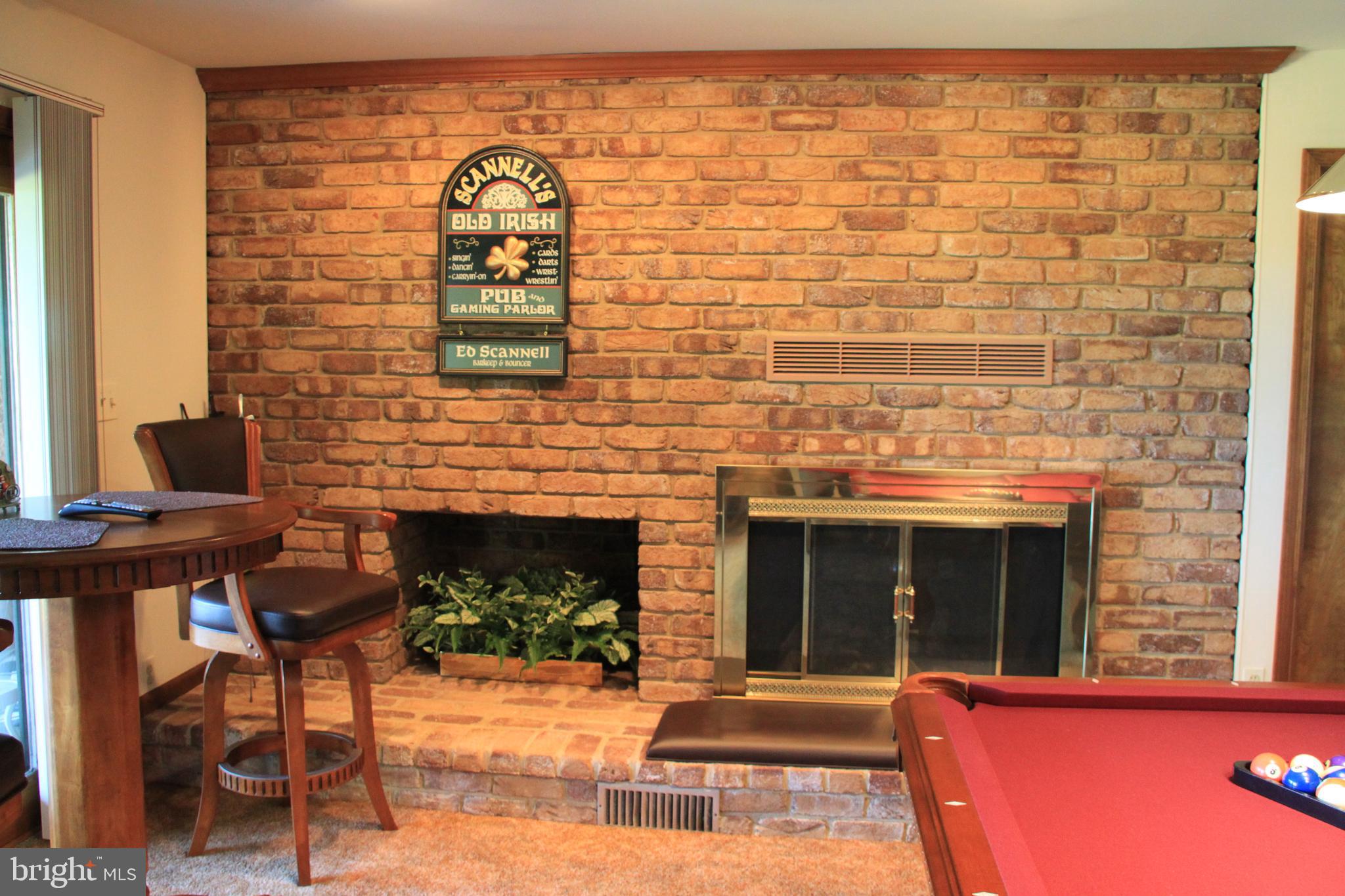 14 Wetherbee Court Phoenix, MD 21131 - Photo 40 of 64 Masonry brick fireplace in Rec Room