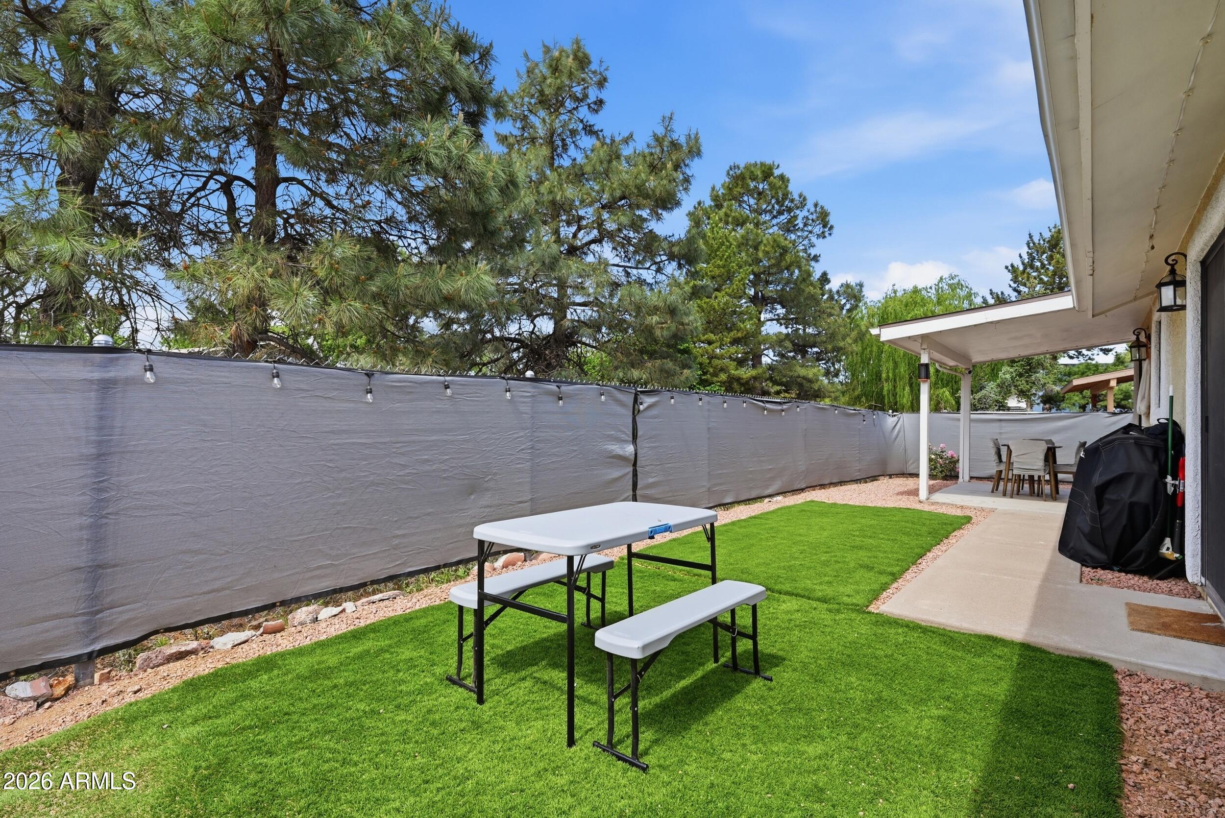 905 West Prairie Road Payson, AZ 85541 - Photo 27 of 38 a view of a backyard with furniture