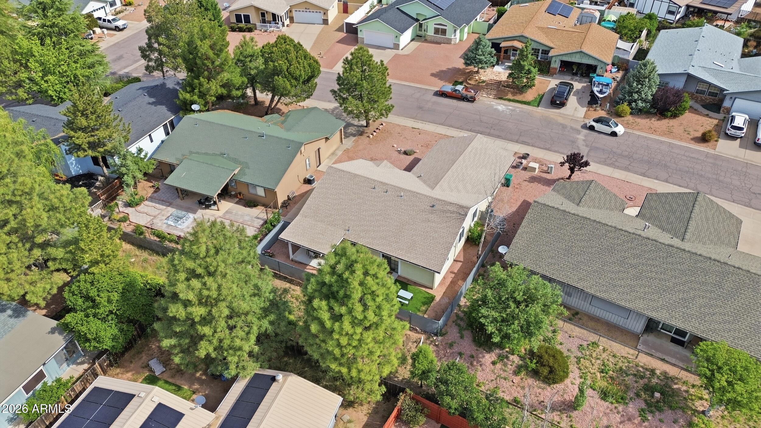 905 West Prairie Road Payson, AZ 85541 - Photo 31 of 38 an aerial view of multiple houses with yard