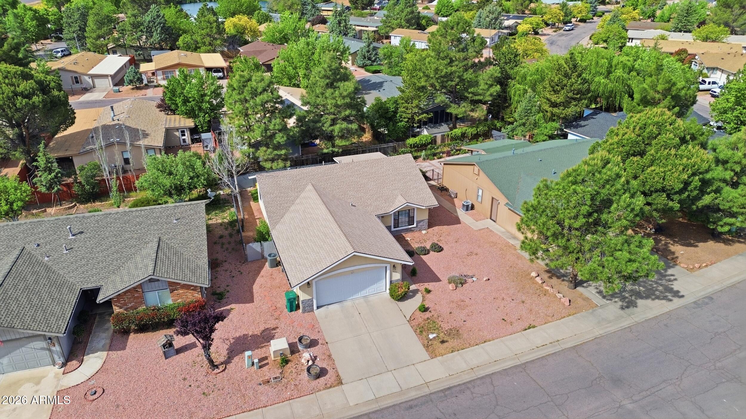 905 West Prairie Road Payson, AZ 85541 - Photo 33 of 38 an aerial view of a house with a yard basket ball court and outdoor seating