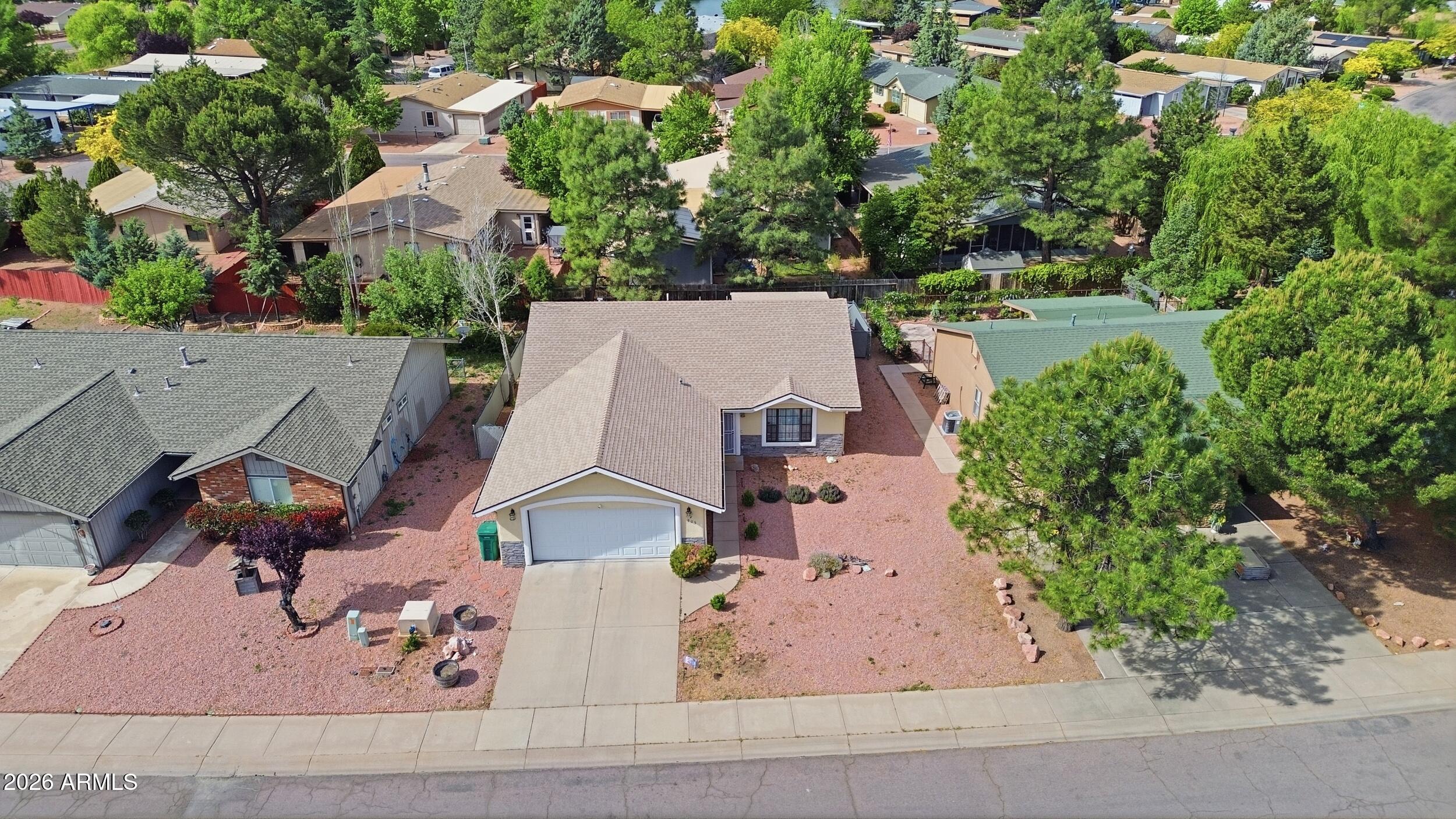 905 West Prairie Road Payson, AZ 85541 - Photo 34 of 38 an aerial view of a house with outdoor space