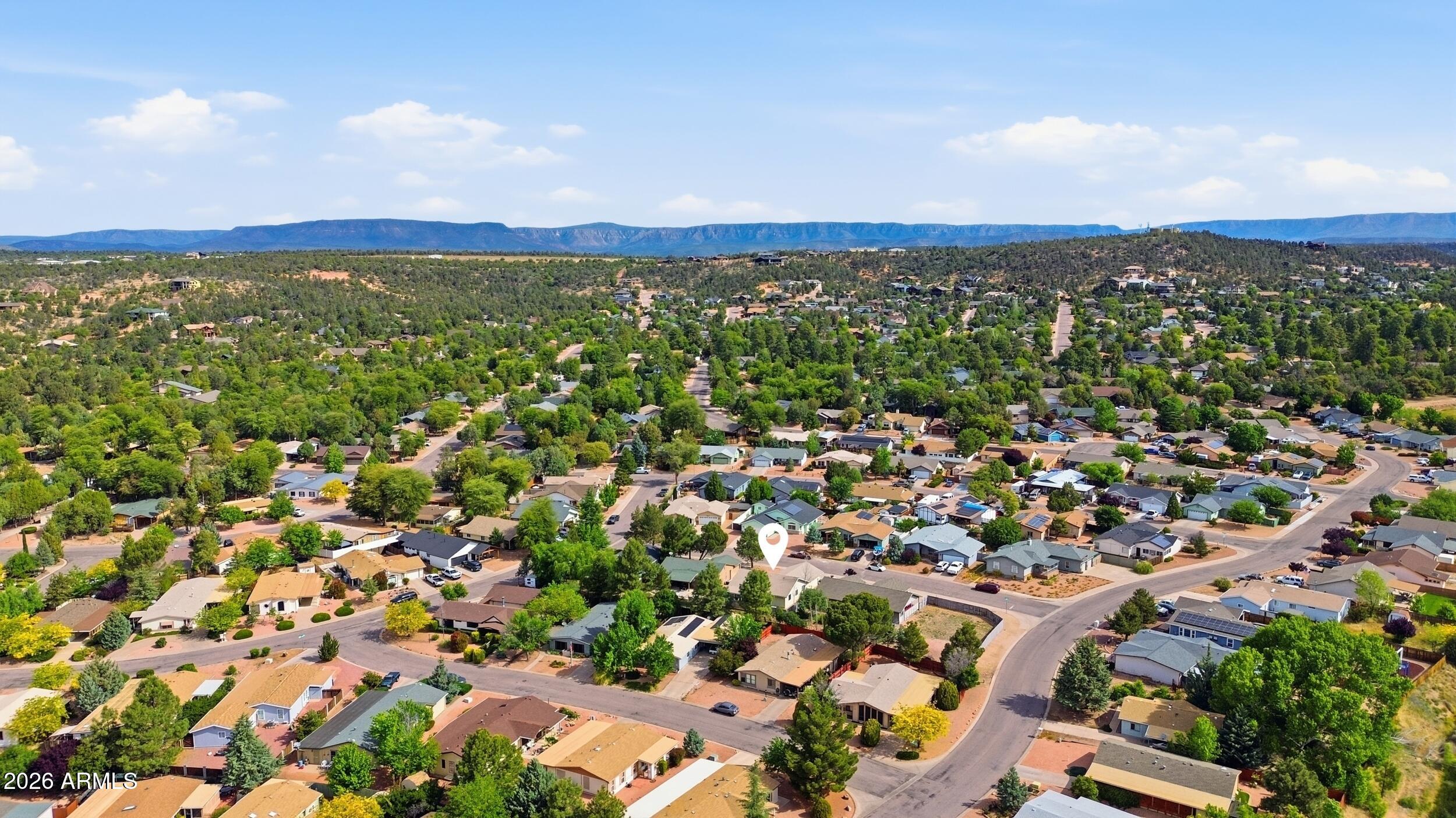 905 West Prairie Road Payson, AZ 85541 - Photo 37 of 38 an aerial view of residential houses with outdoor space and trees