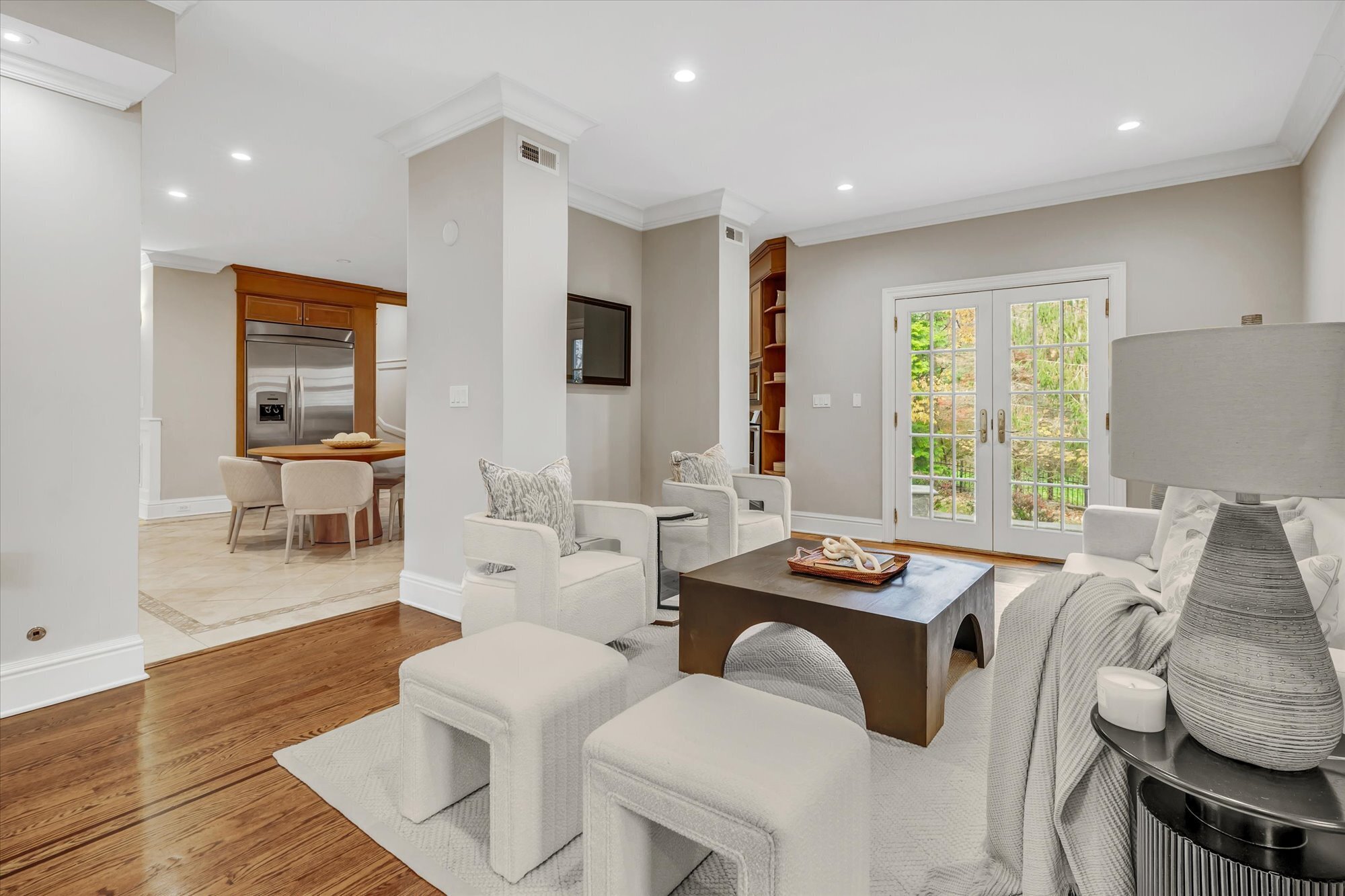 139 Jelliff Mill Road New Canaan, CT 06840 - Photo 15 of 40 a living room with furniture and a table