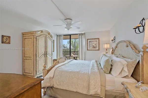 a bedroom with a bed next to a window with the outer view