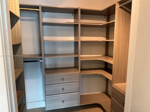 a walk in closet