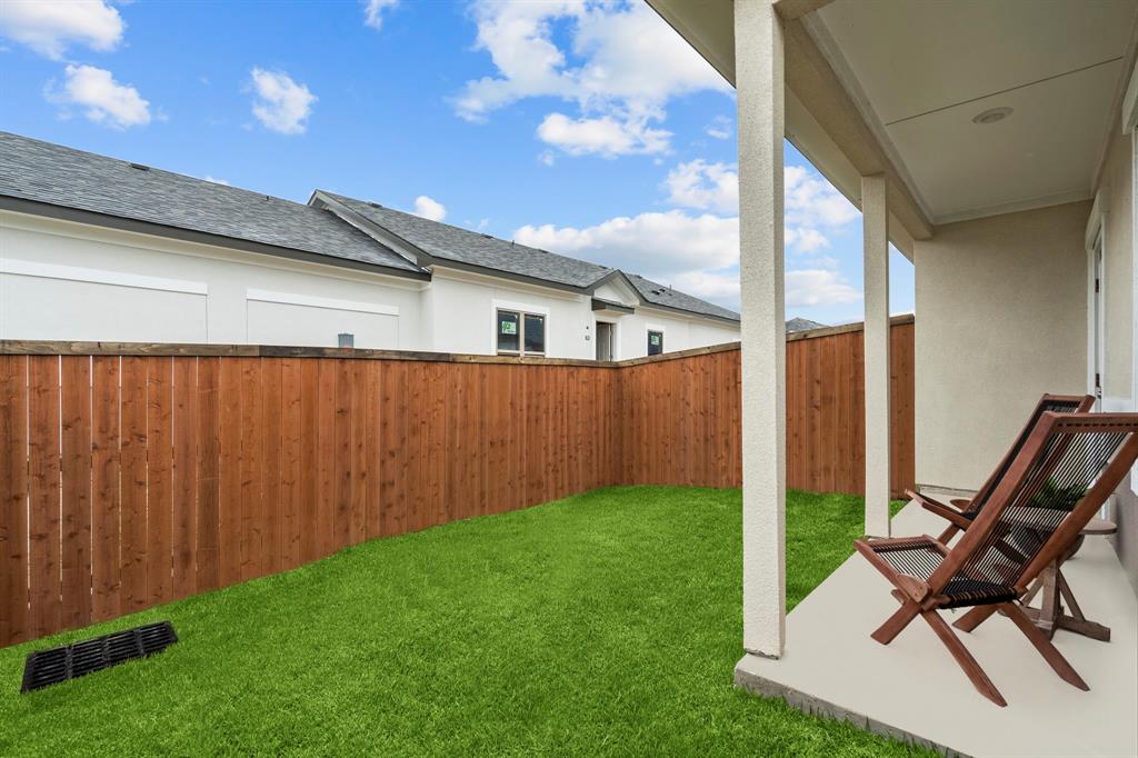 3272 Ganzer Road West Denton, TX 76207 - Photo 25 of 25 a view of a backyard with furniture and a backyard