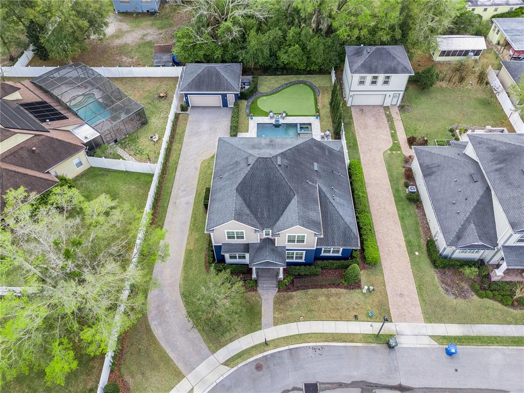 352 Moonbeam Loop Oviedo, FL 32765 - Photo 52 of 64 an aerial view of residential house with outdoor space and swimming pool