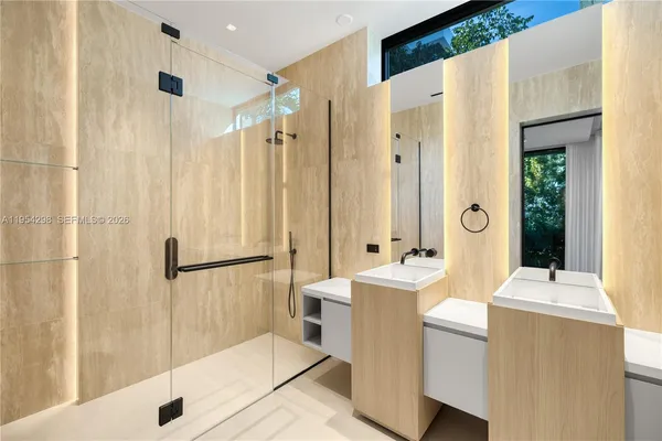 a very nice looking room with a large window
