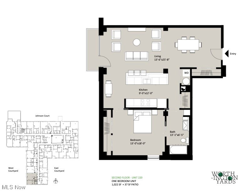 725 Johnson Court, Unit 220 Cleveland, OH 44113 - Photo 25 of 25 Floor plan