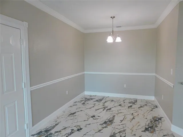 wooden floor in a chandelier