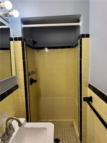 a bathroom with a sink