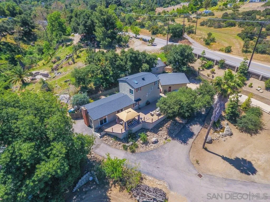 800 South Grade Road Alpine, CA 91901 - Photo 1 of 25 an aerial view of a house with a yard and lake view