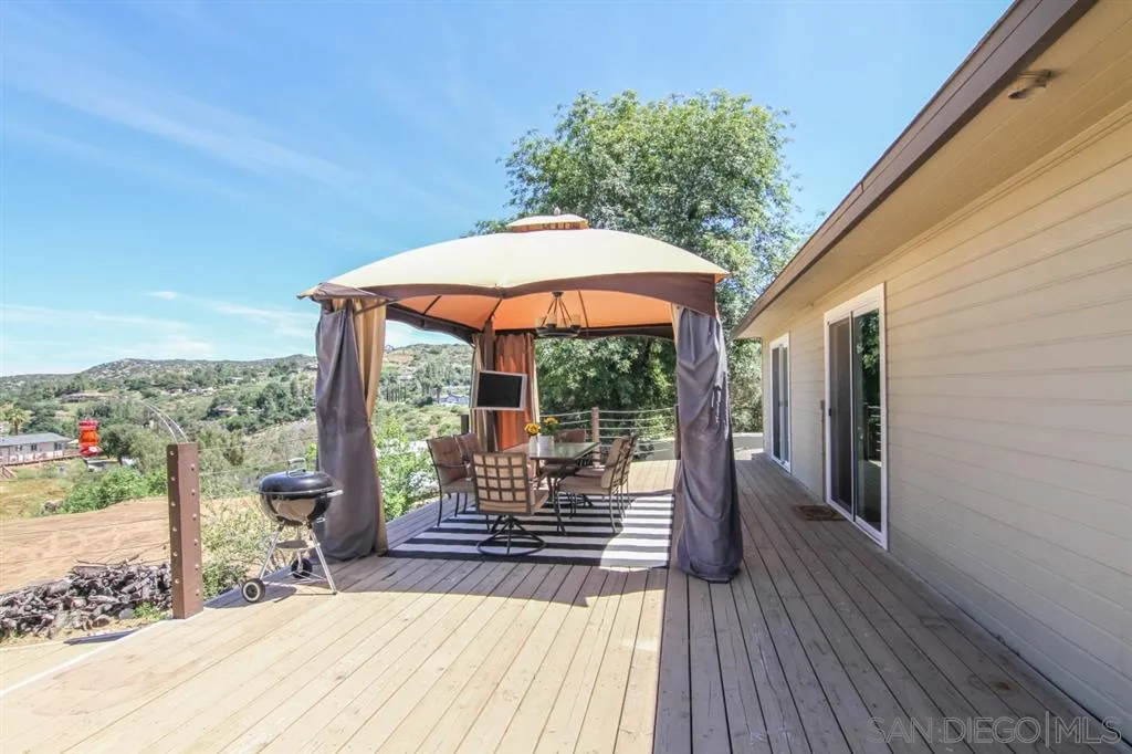 800 South Grade Road Alpine, CA 91901 - Photo 20 of 25 a view of balcony with wooden floor and seating space