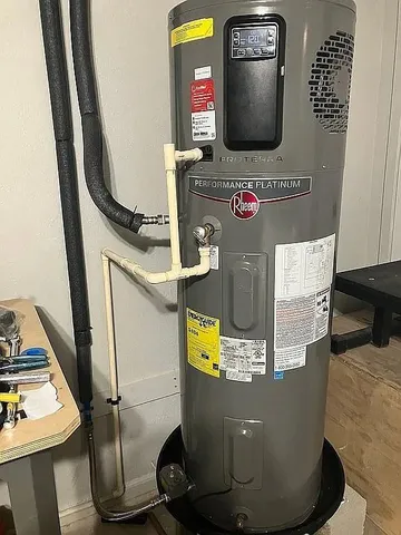 a view of water heater room