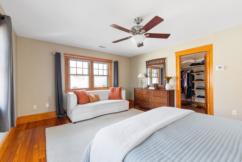 20 Marion Street Natick, MA 01760 - Photo 18 of 39 a bedroom with a large bed and a window