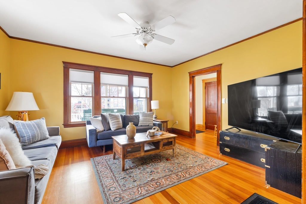 20 Marion Street Natick, MA 01760 - Photo 9 of 39 a living room with furniture and a flat screen tv
