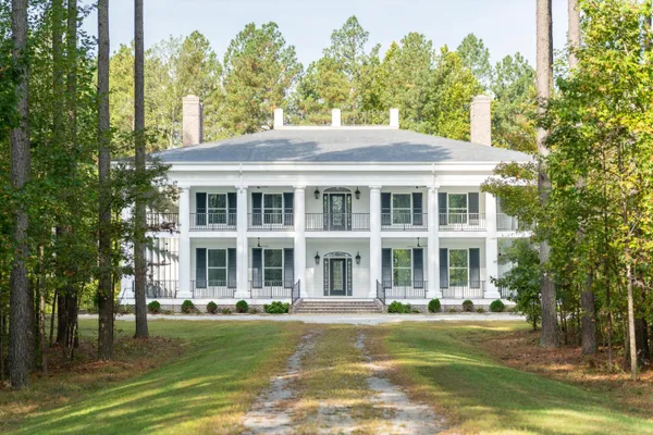 a view of a brick building