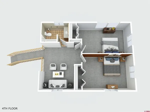 a picture of a living room with furniture