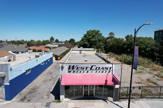 a view of a terrace with a bench