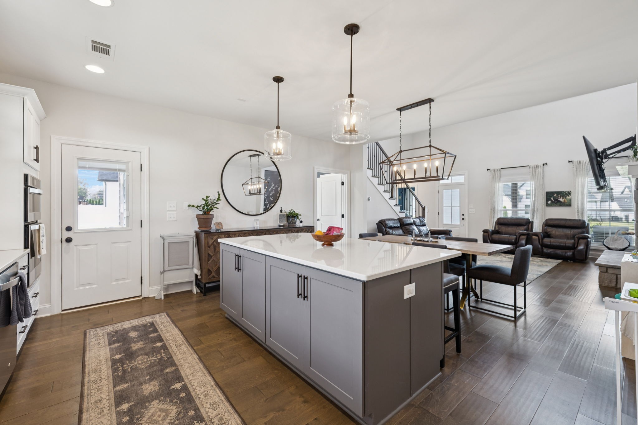2022 Trout Trail Murfreesboro, TN 37129 - Photo 15 of 44 a view of living room with kitchen furniture and wooden floor