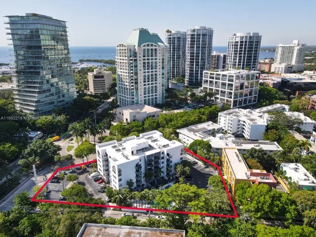 a view of a city with tall buildings