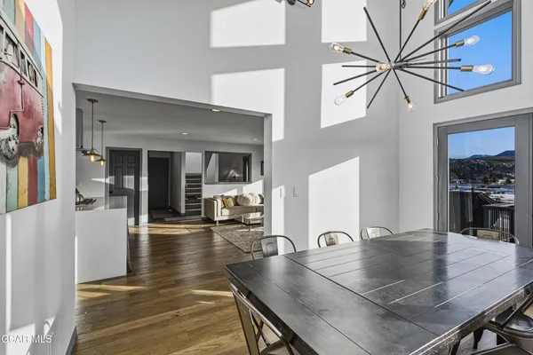 a view of kitchen and living room