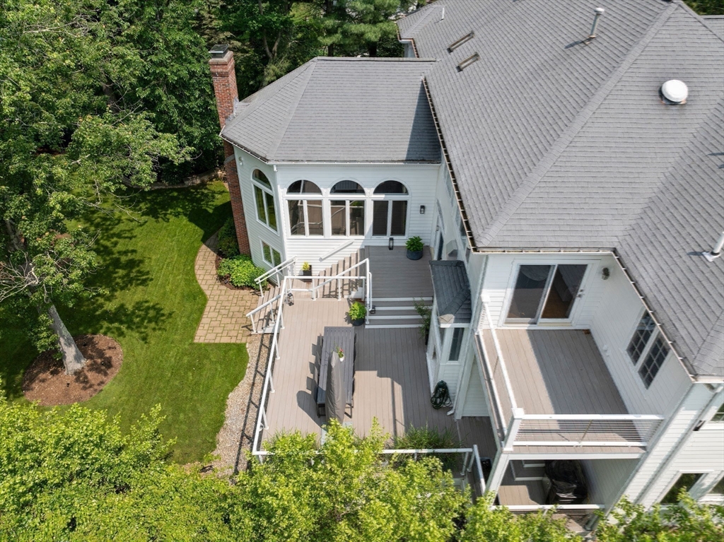 69 Princeton Road Brookline, MA 02467 - Photo 28 of 28 an aerial view of a house with a yard