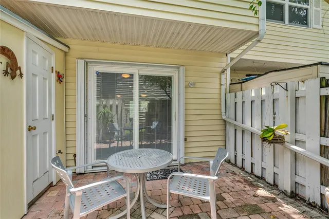 a view of a outdoor seating area
