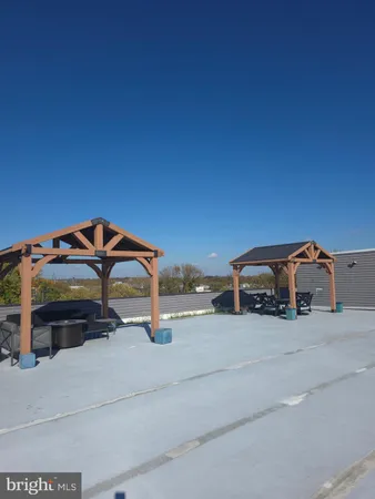 a view of a car parked in the parking lot