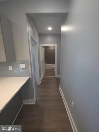 a view of hallway with stairs