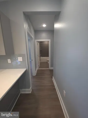 a view of hallway with stairs